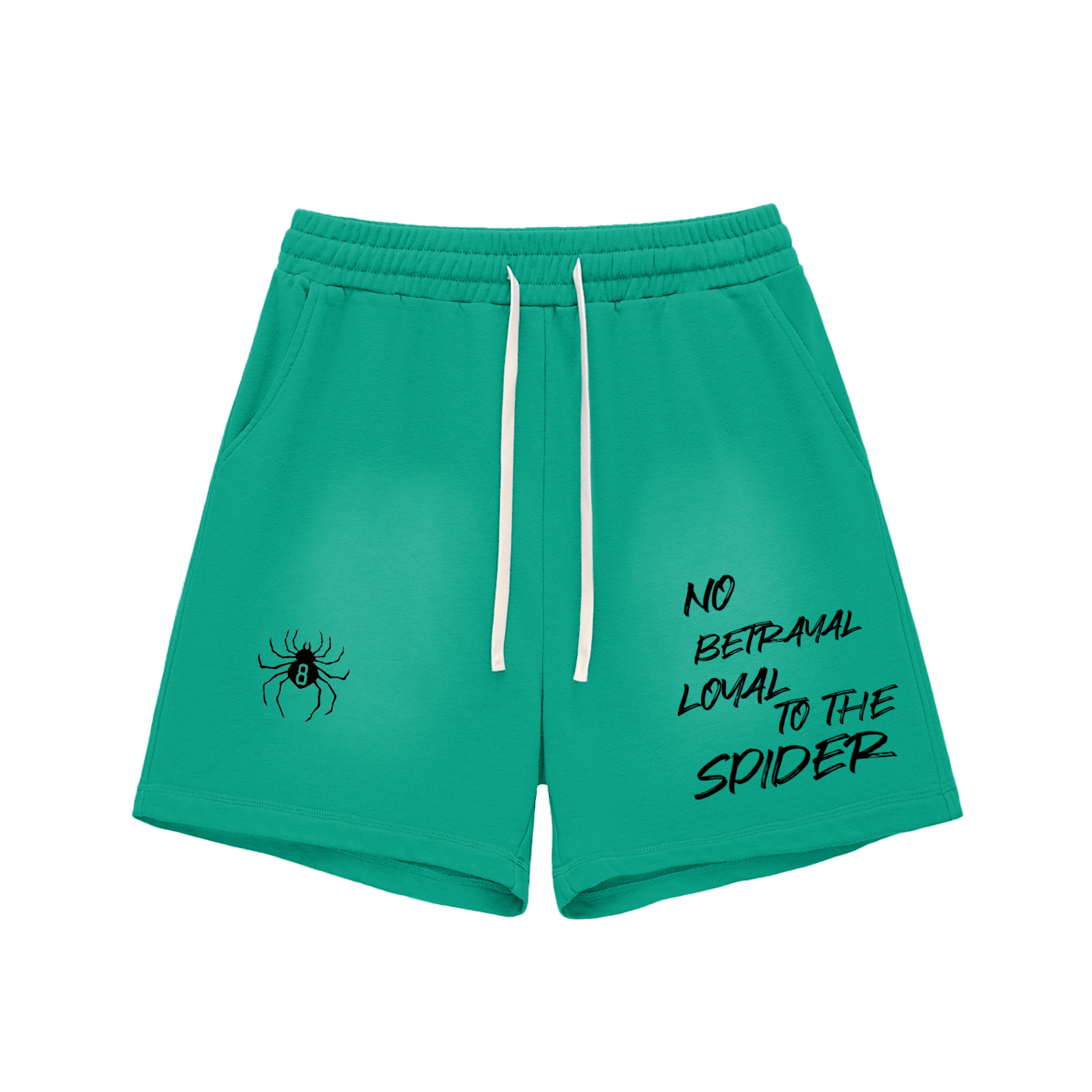 Sun Fade Raw Edge Cotton Shorts