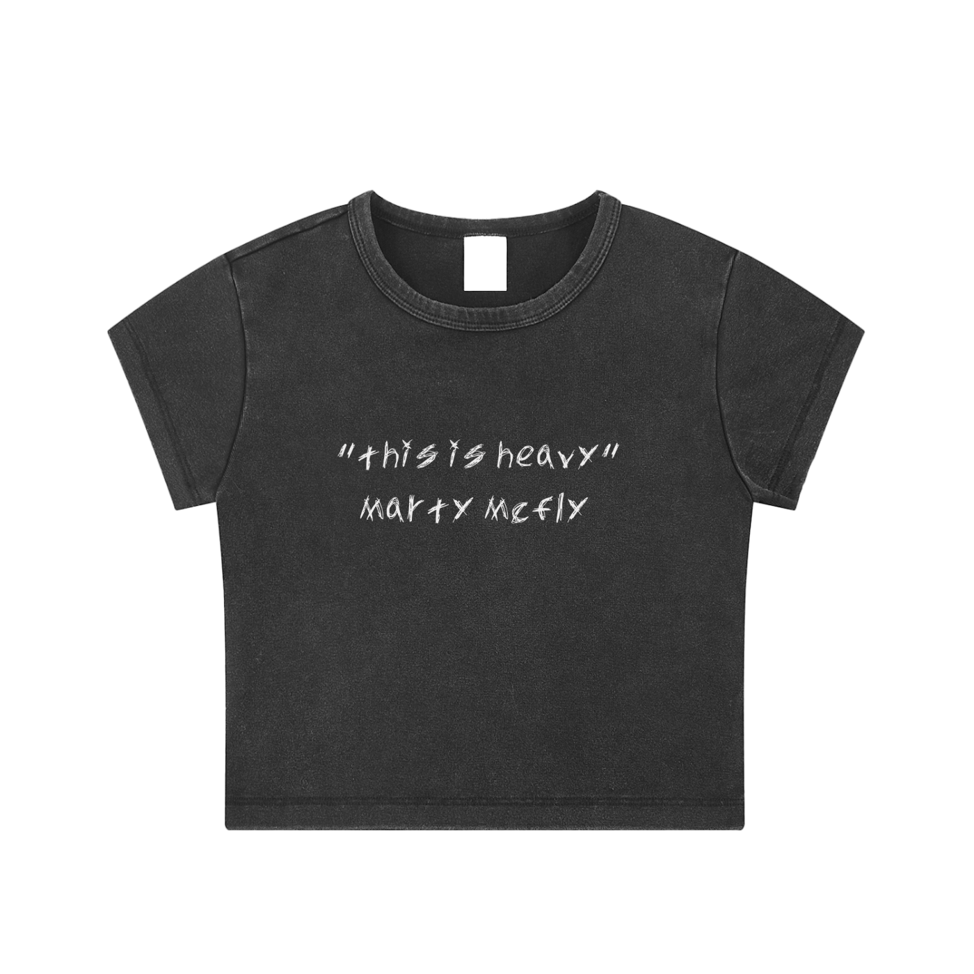 Snow Washed Crop Top