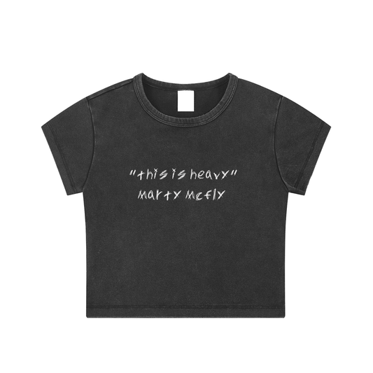 Snow Washed Crop Top